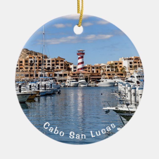 Cabo San Lucas Marina, Keramik Keramik Ornament (Vorne)