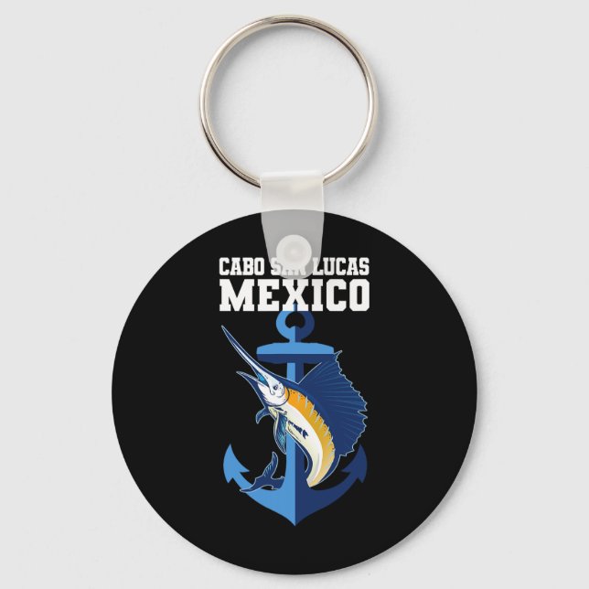 Cabo San Lucas Marlin Angelo Schlüsselanhänger (Vorderseite)