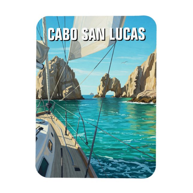 Cabo San Lucas Mexico El Arco Reisen Magnet (Vertikal)