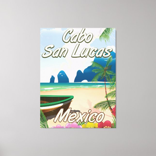 Cabo San Lucas Mexico Reiseplakat Leinwanddruck (Vorderseite)
