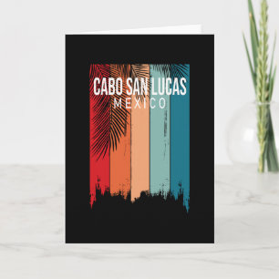 Cabo San Lucas Mexiko Retro Karte