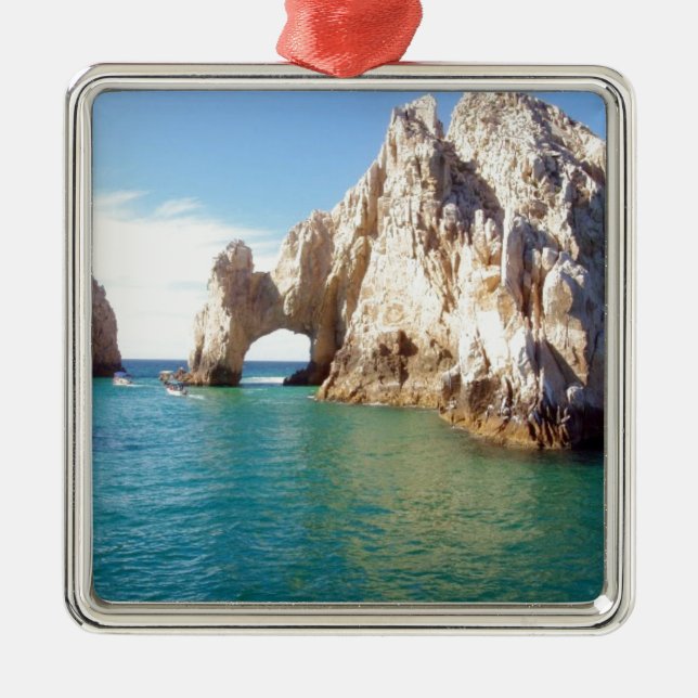 Cabo San Lucas Mexiko Silbernes Ornament (Vorne)
