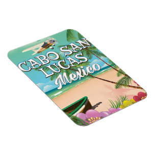 Cabo San Lucas Mexiko Strandposter Magnet