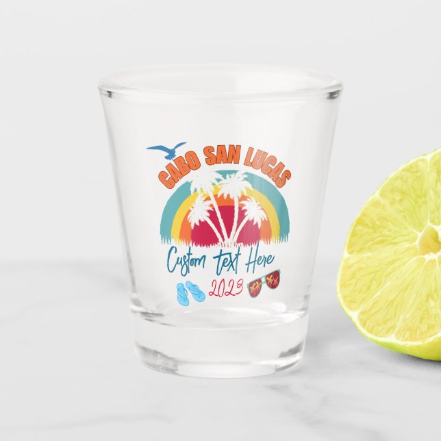 Cabo San Lucas Mexiko Urlaub Personalisierung Schnapsglas (Vorderseite)