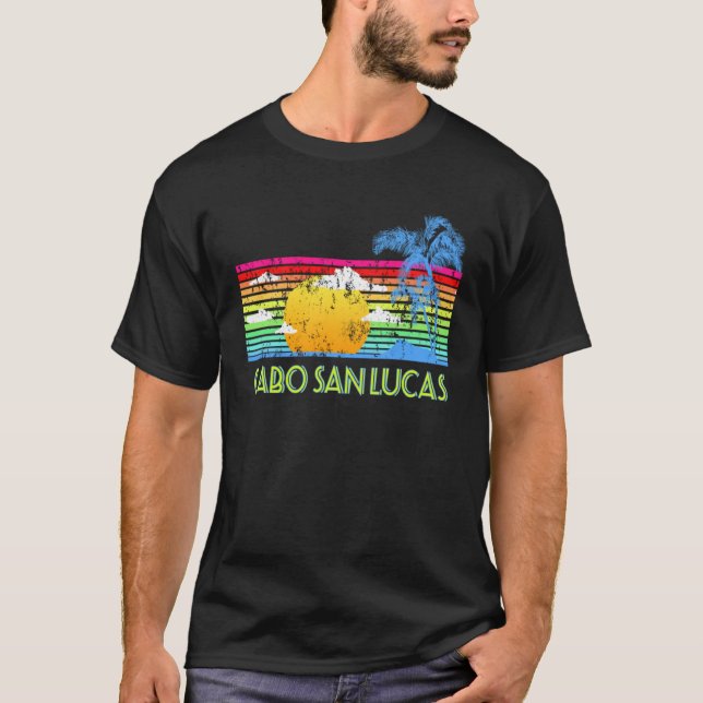 Cabo San Lucas Retro T-Shirt (Vorderseite)