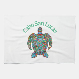 Cabo San Lucas Stammes-Schildkröte Geschirrtuch