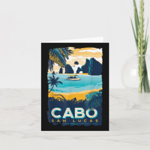 Cabo San Lucas Tropical Beach Mexiko Reise Vintag Karte