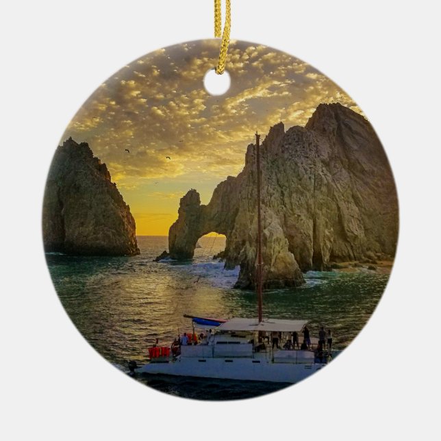Cabo San Lucas Weihnachtsschmuck mit Datum (Vorne)