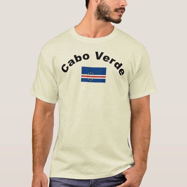 Cabo Verde Flag Centre T-Shirt (Vorderseite)