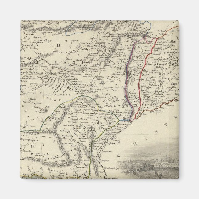 Cabool, Punjab und Belochistan Magnet (Vorne)