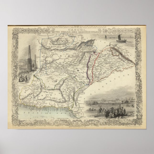 Cabool, Punjab und Belochistan Poster (Vorne)