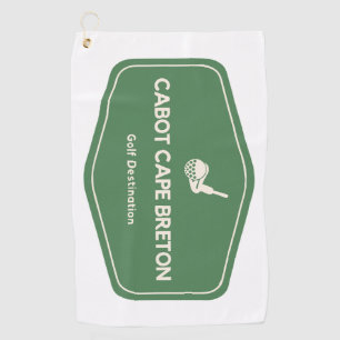Cabot Cape Breton Kanada Golf Zielort Golfhandtuch