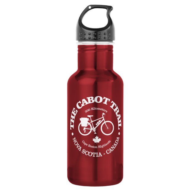 Cabot Trail (cycling)  Edelstahlflasche (Vorderseite)