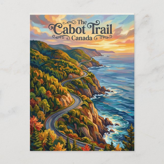 Cabot Trail Kanada Postkarte (Vorderseite)