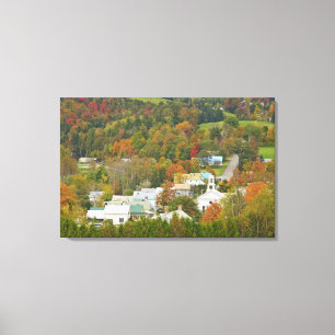 Cabot, Vermont im Herbst. Nordost-Königreich. Leinwanddruck