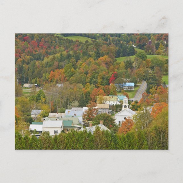 Cabot, Vermont im Herbst. Nordost-Königreich. Postkarte (Vorderseite)