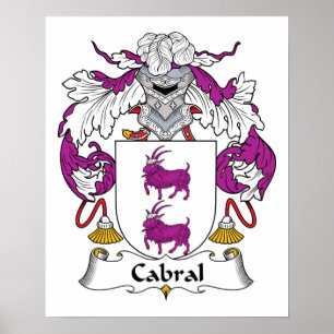 Cabral Familienwappen Poster