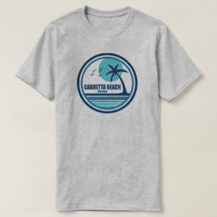 Cabretta Beach Georgia Palm Tree Birds T-Shirt