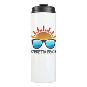 Cabretta Beach Sapelo Island Georgia Sonnenbrillen Thermosbecher