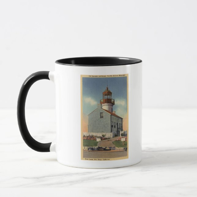 Cabrillo Nat'l Monument, Leuchtturm Point Loma Tasse (Links)