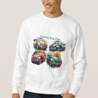 Cabrio Bug Fan – Vibrant Retro Oldtimer Design Sweatshirt