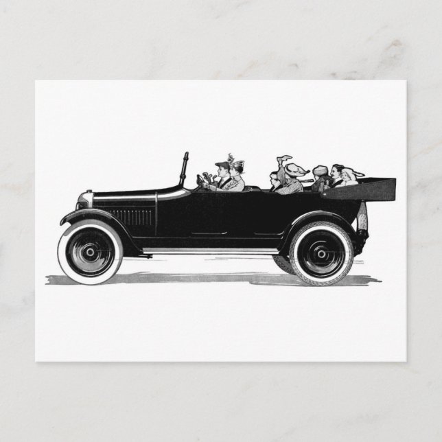 Cabrio Postkarte (Vorderseite)