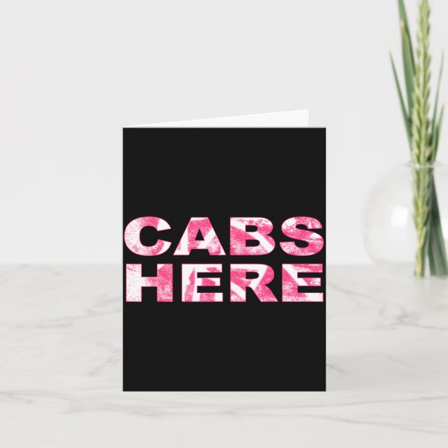 Cabs Here Gym Tan Laundry New Jersey Gtl Garden  Karte (Vorderseite)