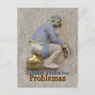 Caca de Oro ~ Tarjeta Postal / Invitación Postkarte