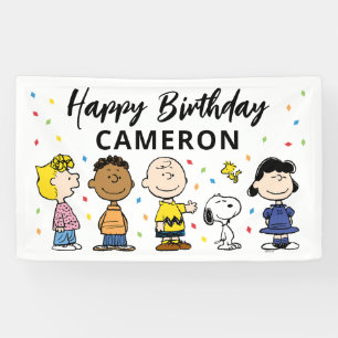cacahuètes   Charlie Brown et la bannière d'annive