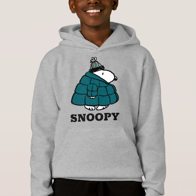 cacahuètes | Veste Snoopy Winter Puffer (Devant)