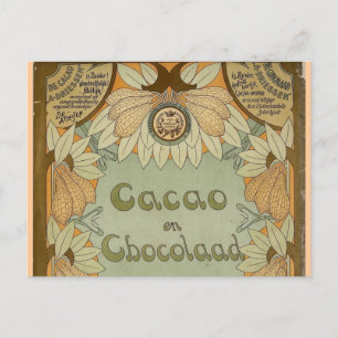 Cacao en Chocolaad Dutch Chocolate 1900 Postkarte
