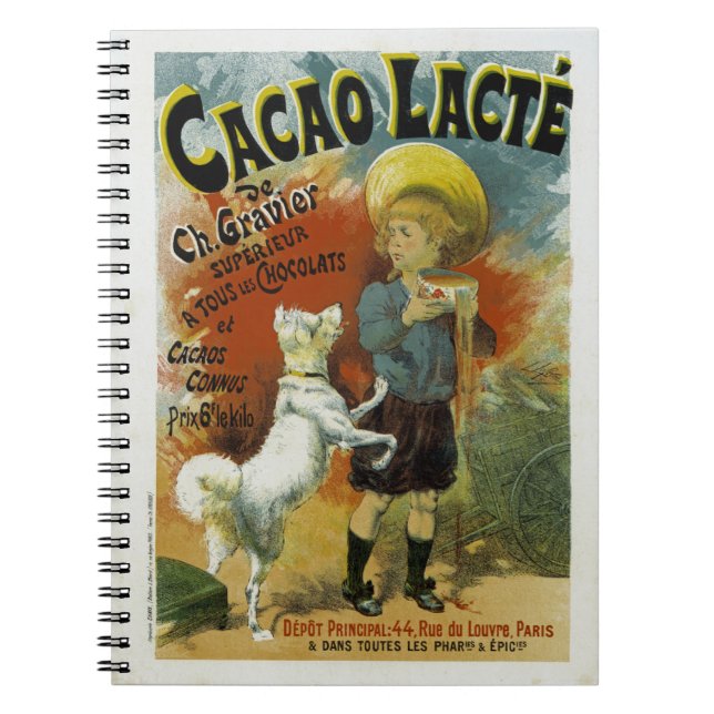 Cacao Lacte Notizblock (Vorderseite)
