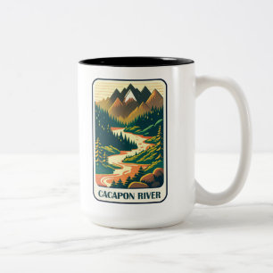 Cacapon River West Virginia Colors Zweifarbige Tasse