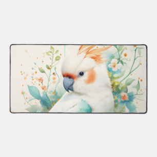 Cacatoès blanc Crête tangerine Aqua sarcelle