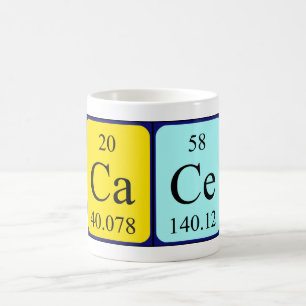 Cace Periodenname Tasse