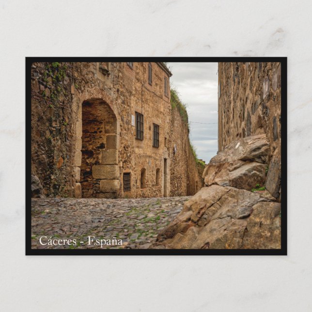 Caceres, schöne spanische Postkarte (Vorderseite)