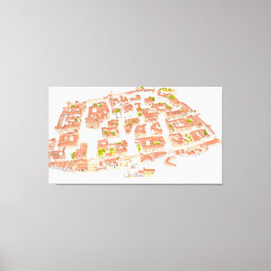 Caceres Spanien. Mittelalterliche Stadt Leinwanddruck