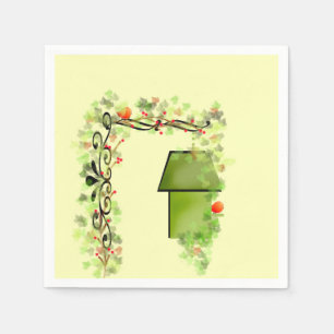 Cachage dans les serviettes en papier ivoire