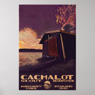 Cachalot großes WPA-Ähnliches Plakat