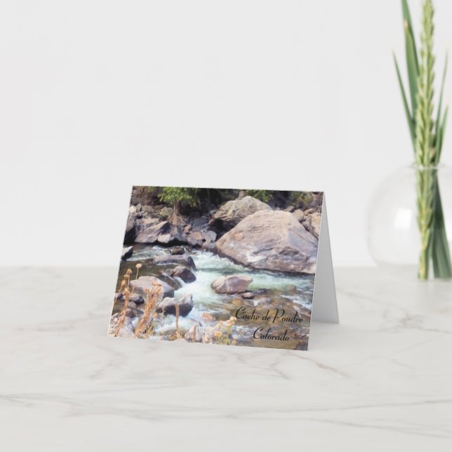 Cache de Poudre Wild River Colorado Karte (Vorderseite)