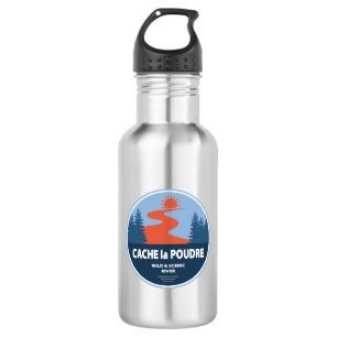 Cache la Poudre Wild and Landschaftlich River Edelstahlflasche