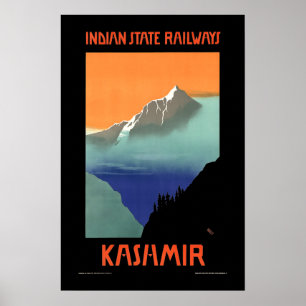 Cachemire Vintage Art déco Inde Tourisme Voyage