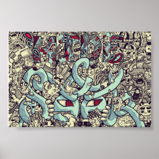 Cachez ! Poster d'Art Pop !