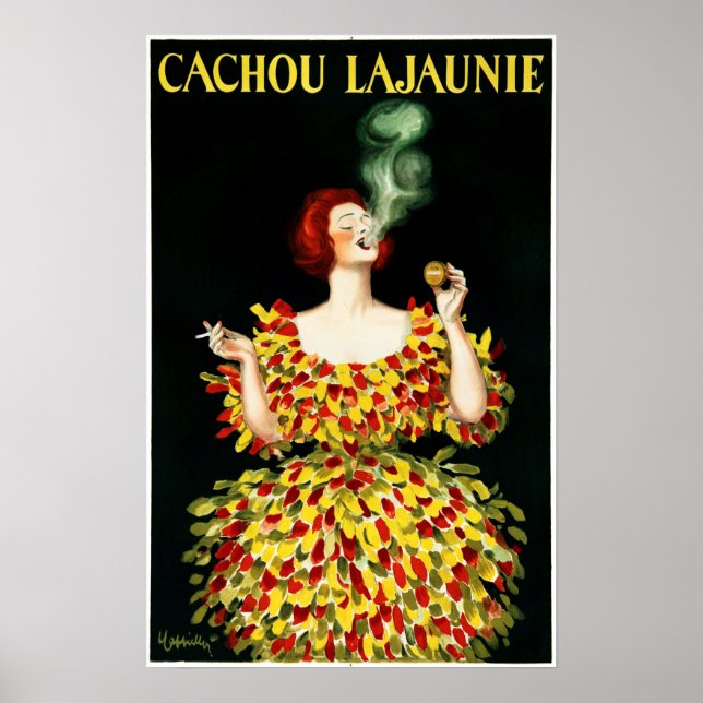 CACHOU LAJAUNIE Cigar Französischer Lakritz Poster (Vorne)