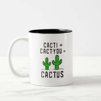 Cacti Cact - Du cactus lustige cactus lov Zweifarbige Tasse