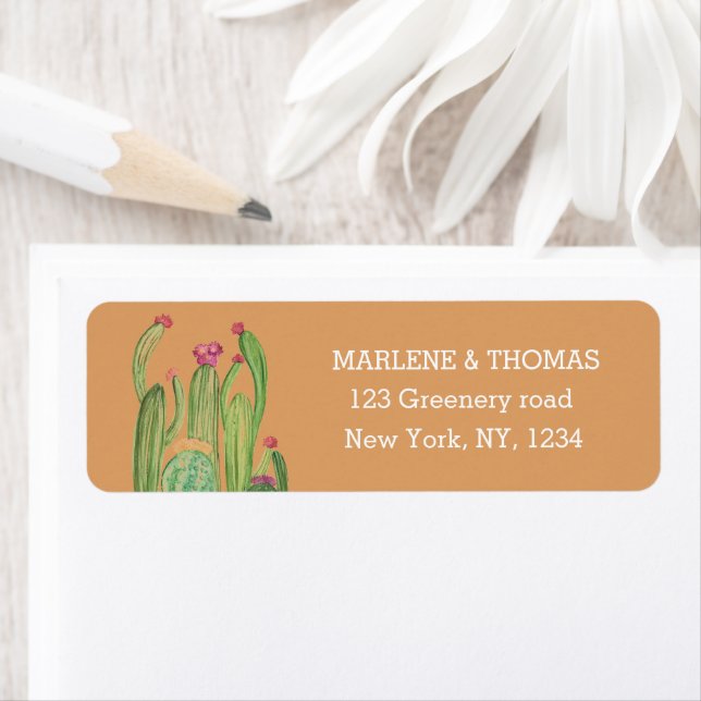 Cacti Cactus Desert Script Boho Succulent Simple (Insitu)