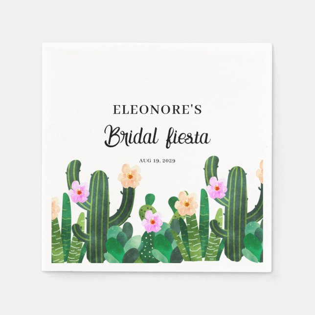 Cacti flowers  Bridal Fiesta  Serviette (Vorderseite)