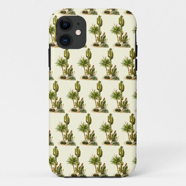Cacti Kactus Wüstenmirage stilvolle schicke Arizon Case-Mate iPhone Hülle (Rückseite)
