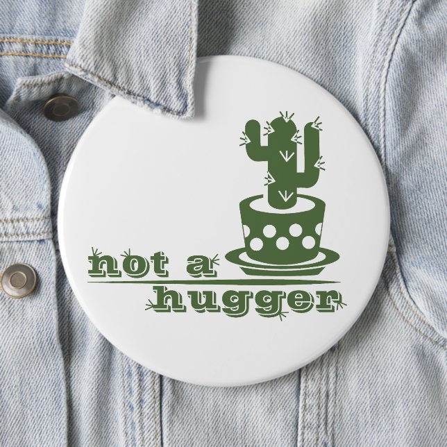 Cacti Kein lustiges Sprichwort Button (Beispiel)