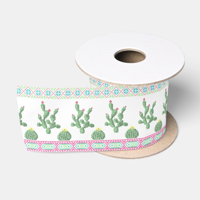 Cacti Satin Ribbon Satinband (Spule)